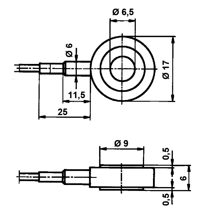 Mieten Kraftmessring M6 20kN, Anzeige AE 703